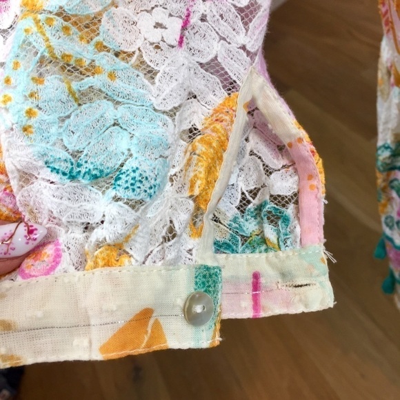 Vintage Y2K Bohemian Drop Waist Cotton Midi Dress - Picture 5 of 16